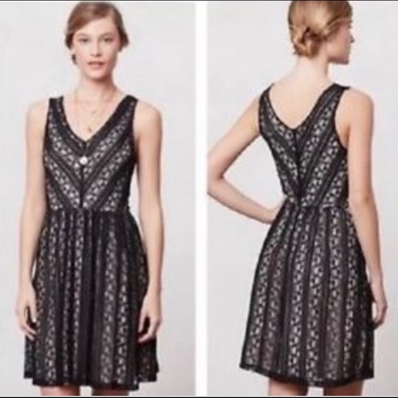Moulinette Soeurs Dresses & Skirts - Anthro Moulinette Soeurs Black Lace Dress Sz L